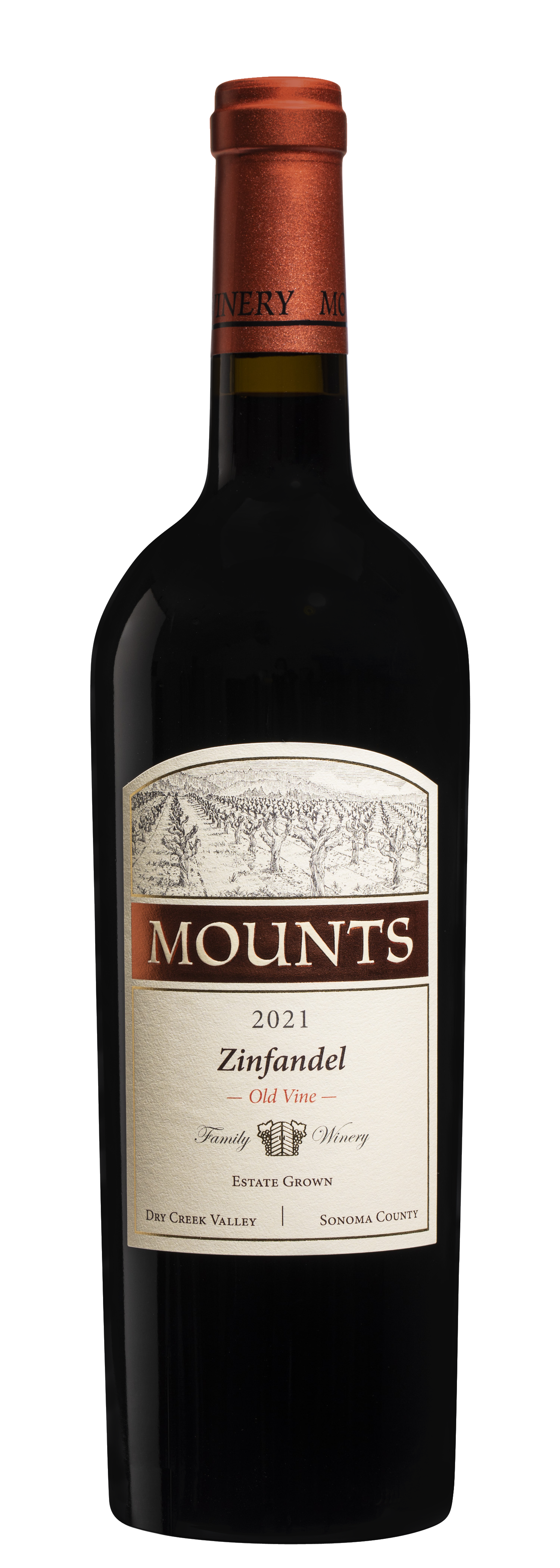Product Image for 2021 Mounts Old Vine Zinfandel Estate Grown
